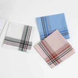 12 Packs of Men's Polyester Handkerchiefs, Classic Plaid Handkerchiefs, Soft and Comfortable Flap Pocket Pants Squares, Great Gifts for Parties, Table Mats, Groom's Souvenirs, Wedding Supplies