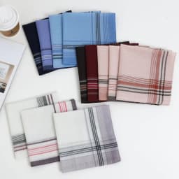 12 Packs of Men's Polyester Handkerchiefs, Classic Plaid Handkerchiefs, Soft and Comfortable Flap Pocket Pants Squares, Great Gifts for Parties, Table Mats, Groom's Souvenirs, Wedding Supplies