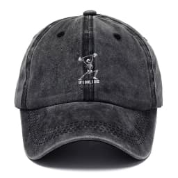 Vintage Washed Cotton Baseball Cap Adjustable Distressed Trucker Hat for Men Women Gym Humor Gothic Cotton Cap Soft Breathable