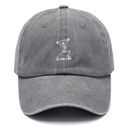 Vintage Washed Cotton Baseball Cap Adjustable Distressed Trucker Hat for Men Women Gym Humor Gothic Cotton Cap Soft Breathable