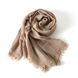 Solid Color Cotton Linen Scarf for Men Women Autumn Winter Warm Pashmina Soft Long Shawls Wraps Short Tassel Bufanda Muffler