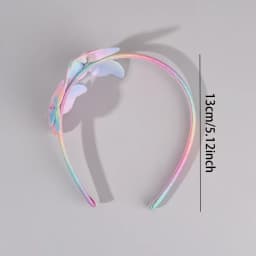 Gradient Butterfly Headband For Girls Sparkling Rainbow Princess Hair Hoop Birthday Party Princess Dress-Up Hair Accessories