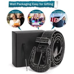 Women Rhinestone Western Belt for Jeans Bling Studded Leather Cowgirl Cowboy Belts BB Wasit Diamond Belt