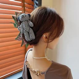 1pc Korean Cute Bear Hairpin Female Autumn/Winter Back of Head Sweet Grip Shark Clip Large Bow Clip Headpiece