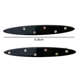 2pcs/set Acetate Hair Clip Colorful Rhinestone Crystal Barrettes Side Pins Leaves Geometric Sweet Elegant Women Hair Accessories