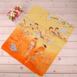 Spring New Lucky Bird Women's Chiffon Long Silk Scarf Headscarf Scarf Beach Scarf Small Gift