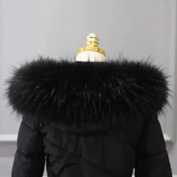 Winter Faux Fur Collars for Women Warm Raccoon Fur Scarf Hood Fur Shawl Decor Multicolor Fake Fur Scarf Plush Coat Fluffy Collar
