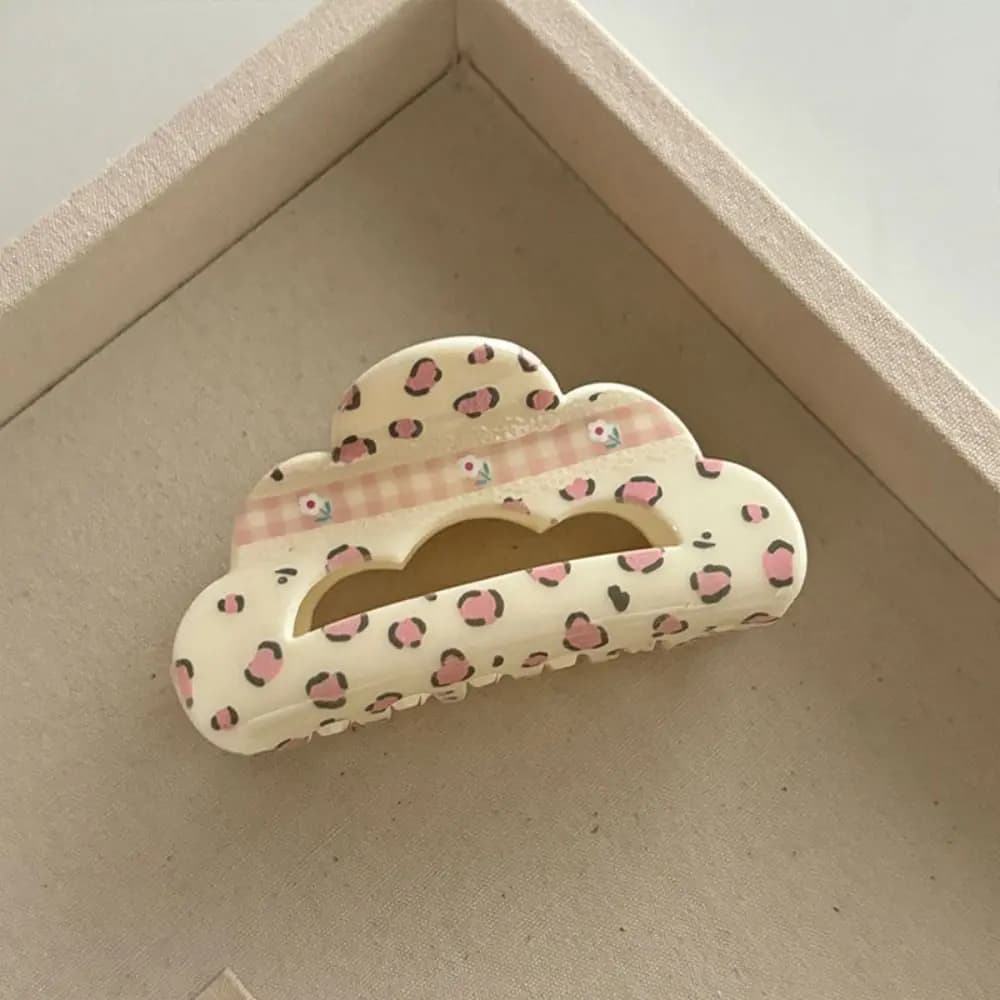 Korean Style Lattice Hair Crab Clip Triangle Square Acrylic Bow Hair Claw Ponytail Clip Hair Accessories Geometry Shark Clip