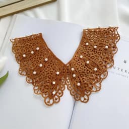 Doll Collar Lace Fake Collar Pearl Clothes Accessories Decoration Shirt Collar Dress Decorative Shoulder Detachable Shawl