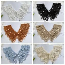 Doll Collar Lace Fake Collar Pearl Clothes Accessories Decoration Shirt Collar Dress Decorative Shoulder Detachable Shawl