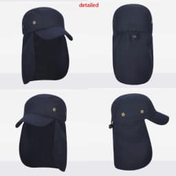 Summer Anti-UV Sun Hat With With Neck Protection Shawl Outdoor Mountaineering Fishing Baseball Cap Casual Peaked Cap For Travel