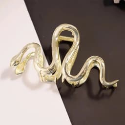 1pc metal snake clip simple style shark clip anti-slip ponytail clip elegant hair clip headpiece