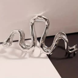 1pc metal snake clip simple style shark clip anti-slip ponytail clip elegant hair clip headpiece