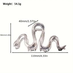 1pc metal snake clip simple style shark clip anti-slip ponytail clip elegant hair clip headpiece