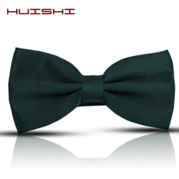 Men Bowtie Solid Color Bow Tie Man Classic Black White Green Wine Neck Butterfly Adjustable Fit Wedding Ties Accessories Gifts