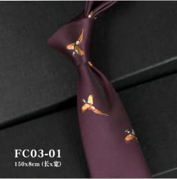 Mens Retro French Style Men's Formal Tie Professional Business British Luxury Wedding Banquet Groom Red Blue Birds Duck Ties