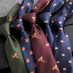 Mens Retro French Style Men's Formal Tie Professional Business British Luxury Wedding Banquet Groom Red Blue Birds Duck Ties
