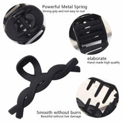 11pcs Fashionable and versatile matte coffee color Maillard style PC hair grab hair accessory combination
