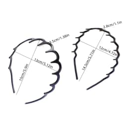 3 Pieces of Wavy, Toothed, High Cranial Top Texture Hair Bands, Pressure-Free, Suitable for Both Men and Women