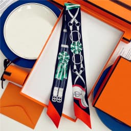 Woman Skinny 100% Mulberry Silk Scarf for Hair Strip Silk Ribbon Small Neck Scarves Bag Handle Ribbon Scarf Kerchief Ladies Tie