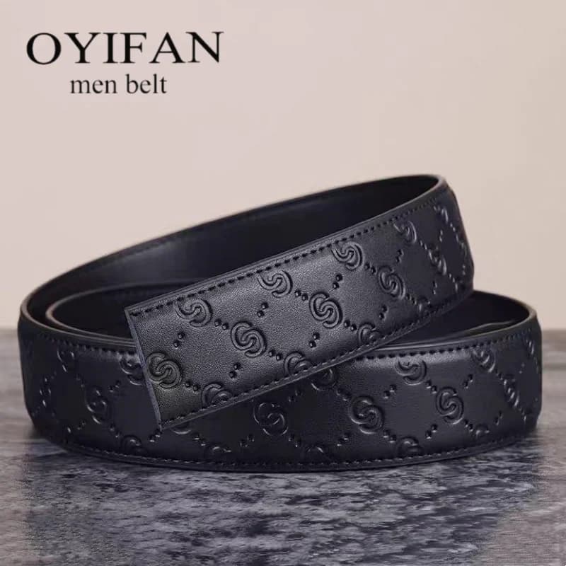 Large Size Belt No Buckle for Automatic Buckle Genuine Leather Belts Without Buckle for Men Women High Quality Male Jeans Belt
