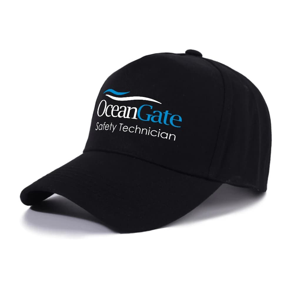 Unisex Athletic Baseball Cap OceanGate Safety Technician Hats Adjustable Size Outdoor Graphic Print Gorras