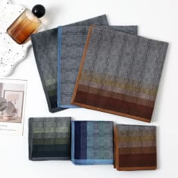 3/6PCS Men's Cotton Yarn-dyed Contrast Color Plaid Handkerchief Classic Vintage Nostalgic Soft and Comfortable Thin 43cm