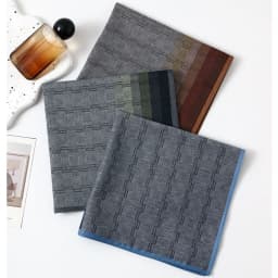 3/6PCS Men's Cotton Yarn-dyed Contrast Color Plaid Handkerchief Classic Vintage Nostalgic Soft and Comfortable Thin 43cm