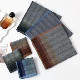 3/6PCS Men's Cotton Yarn-dyed Contrast Color Plaid Handkerchief Classic Vintage Nostalgic Soft and Comfortable Thin 43cm