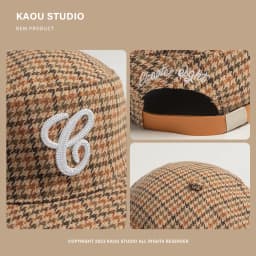 Niche Flat Top Baseball Cap Flat Brim Sunshade Street Retro Duckbill Cap