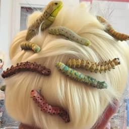 2025 Funny Hair Decorations, Halloween Bug Hair Clips, Unique Ladybug Hair Accessories, Creepy Crawler Earthworm Duckbill Clips