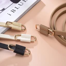 Simple Thin Belts for Women Summer Dress Belt Lightweight 110cm Long Solid Color PU Band Belts
