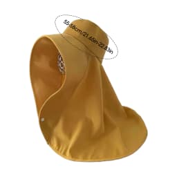 Sun Protection Hat with Neck Cover Soild Breathable Wide Brim Hats for Travel Holiday Beach Playing