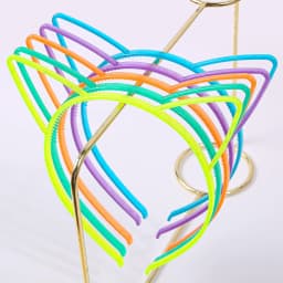 5PCS Girls Noctilucent Cat Ear Headbands Women Headband Plastic Teeth Hairbands Kids Family Decoration Party Hair Accessories