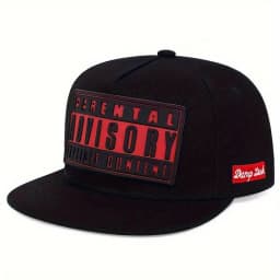 2025 ADVISORY Alphabet Labeling Flat Edge Hat Trendy Men's Casual Hip Hop Hat Women's Fashion Outdoor Sunshade Hat Baseball Hat
