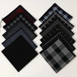 6 Packs of Men's Pure Cotton Plaid Handkerchiefs, Gentleman's Suit Flap Pocket Pants Squares, Thin Sweat Towels, Wedding and Holiday Supplies