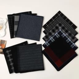 6 Packs of Men's Pure Cotton Plaid Handkerchiefs, Gentleman's Suit Flap Pocket Pants Squares, Thin Sweat Towels, Wedding and Holiday Supplies