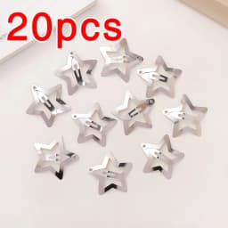 5/10/20Pcs Silver Star Y2K BB Hair Clips Women Grils Cute Metal Star Hair Clips Side Barrettes Hair Accessories Headwear Gifts