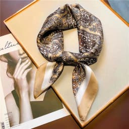Fashion Paisley Print Silk Hairbands Scarf Women 2025 New Elagant Bandana Neck Kerchief Head Bands Foulard Female Scarfs