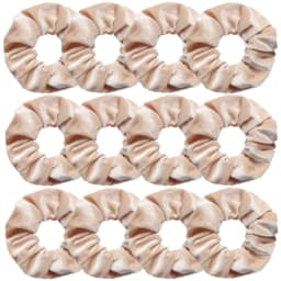 Women Soft Velvet Chouchou Hair Ties Solid Color Fluffy Large Scrunches Set Wholesale 12pcs Schrunchy Pack For Girls