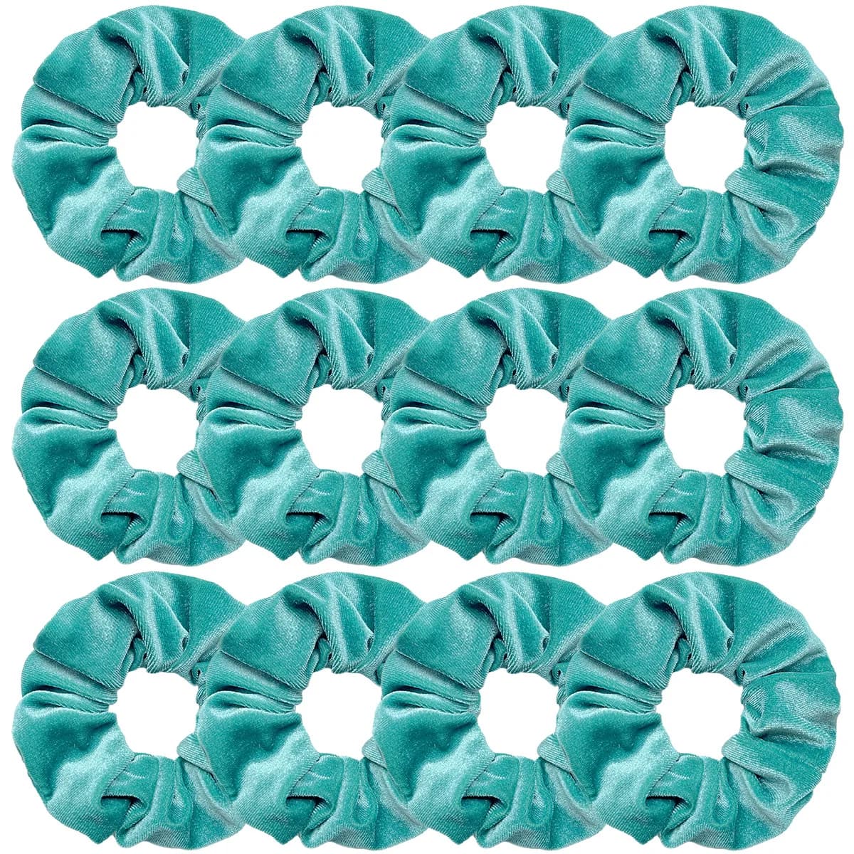 Women Soft Velvet Chouchou Hair Ties Solid Color Fluffy Large Scrunches Set Wholesale 12pcs Schrunchy Pack For Girls