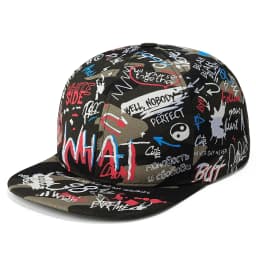 1pc Colorful Graffiti Hip-hop Baseball Cap,outdoor Sun Protection Printed Casual Duckbill Cap,personalized for Men and Women