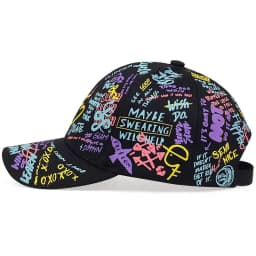 1pc Colorful Graffiti Hip-hop Baseball Cap,outdoor Sun Protection Printed Casual Duckbill Cap,personalized for Men and Women