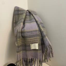 New Maillard Autumn/Winter Plaid Scarf Women's High-End Feel Korean Style Versatile Warm Shawl Thickened Neck Scarf Trendy
