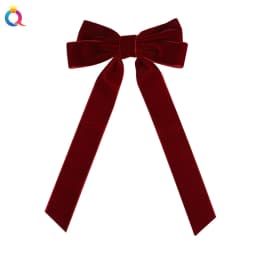 Trendy Velvet Bow Ribbon Hairpins Women Children Girls Hair Clips Pin Barrettes Accessories Hairclip Headdress Headwear Ornament