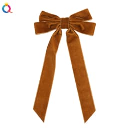Trendy Velvet Bow Ribbon Hairpins Women Children Girls Hair Clips Pin Barrettes Accessories Hairclip Headdress Headwear Ornament