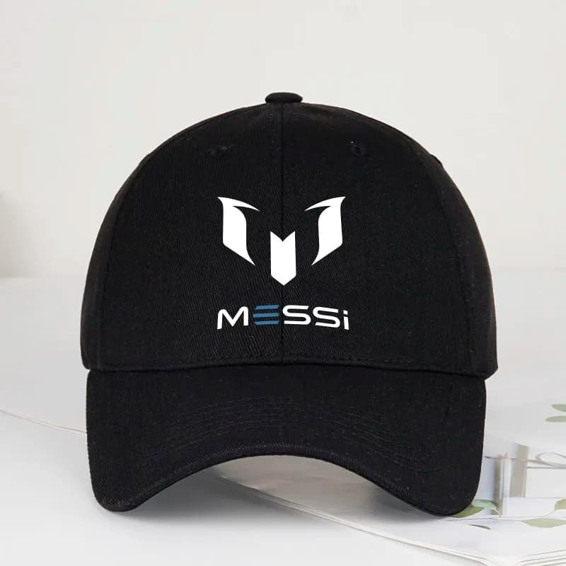 MESSI Printed Soft-Peak Baseball Cap – Unisex, Breathable and Adjustable – Perfect for Soccer Fans, Sports, and Fishing