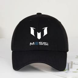 MESSI Printed Soft-Peak Baseball Cap – Unisex, Breathable and Adjustable – Perfect for Soccer Fans, Sports, and Fishing