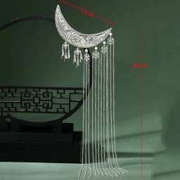 1pc Hanfu Accessories Long Tassel Back Hairpin Ancient Style Hairpin Warring States Robe Wei and Jin Style Headdress