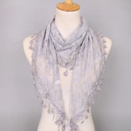 Fashion Solid Triangle Veil Scarf Women Polyester Jacquard Rose Shawl Wedding Turban